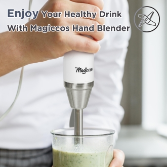 Hand Blender - Magiccos Immersion Stick Hand Blender - 9 Speeds Contorl, Slim Stick Blender Wand, 350W DC Motor, For Shakes and Smoothi